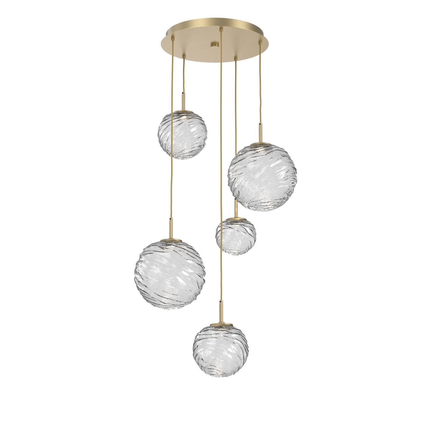 Hammerton Studio - CHB0092-05-GB-C-C01-L1 - LED Pendant - Gaia - Gilded Brass