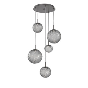 Hammerton Studio - CHB0092-05-GP-S-C01-L3 - LED Pendant - Gaia - Graphite