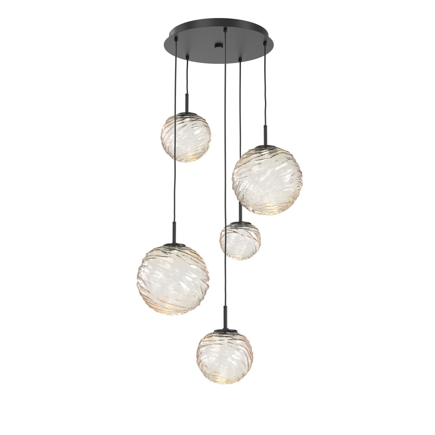 Hammerton Studio - CHB0092-05-MB-A-C01-L1 - LED Pendant - Gaia - Matte Black