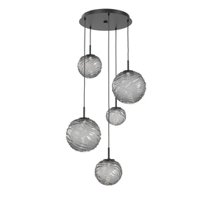 Hammerton Studio - CHB0092-05-MB-S-C01-L3 - LED Pendant - Gaia - Matte Black