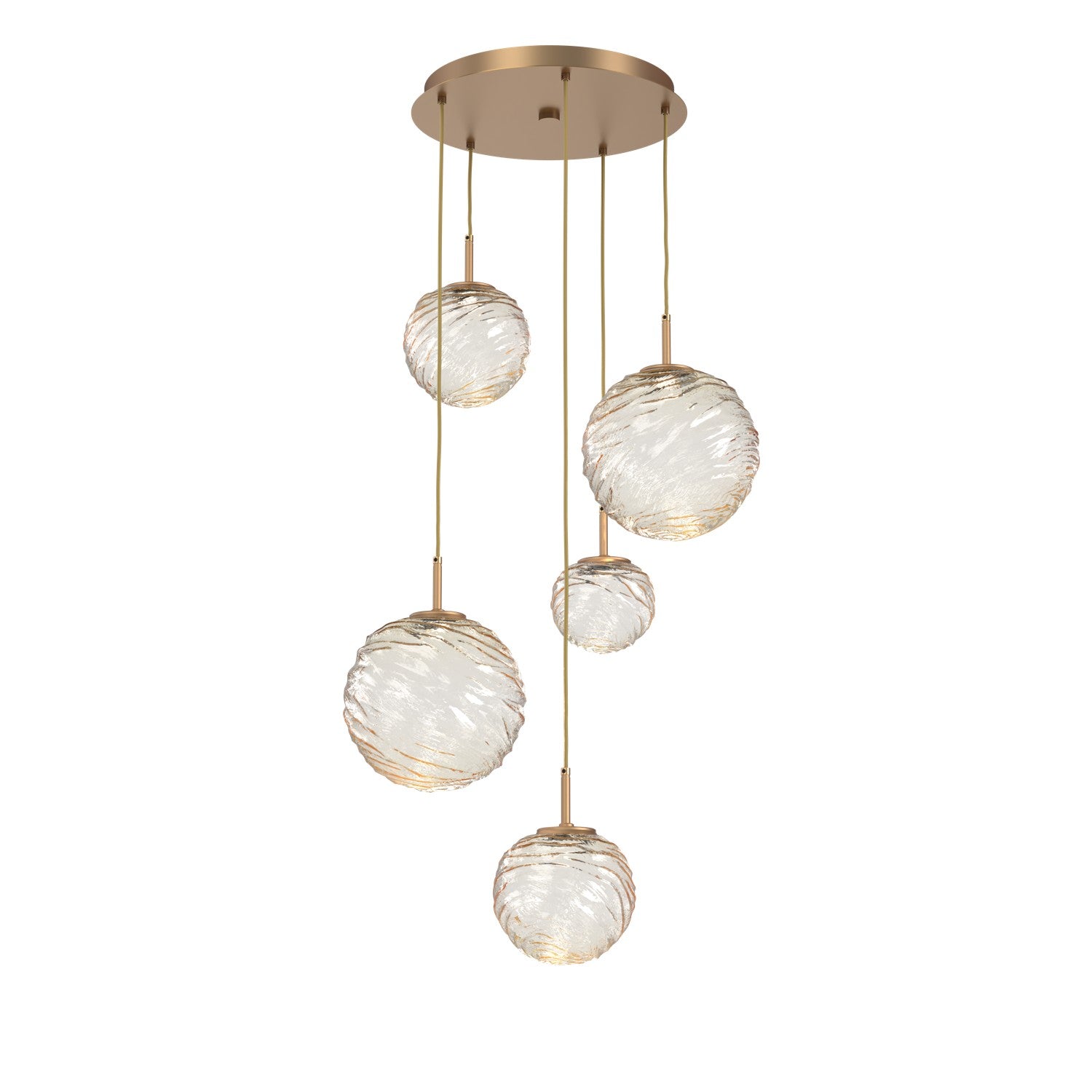 Hammerton Studio - CHB0092-05-NB-A-C01-L1 - LED Pendant - Gaia - Novel Brass