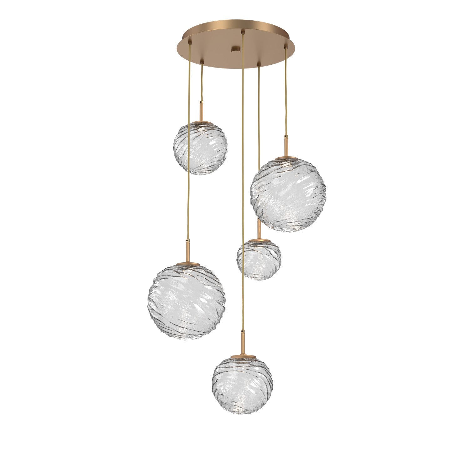 Hammerton Studio - CHB0092-05-NB-C-C01-L1 - LED Pendant - Gaia - Novel Brass