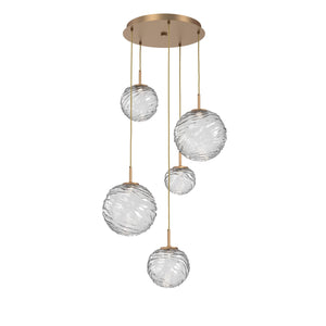 Hammerton Studio - CHB0092-05-NB-C-C01-L3 - LED Pendant - Gaia - Novel Brass