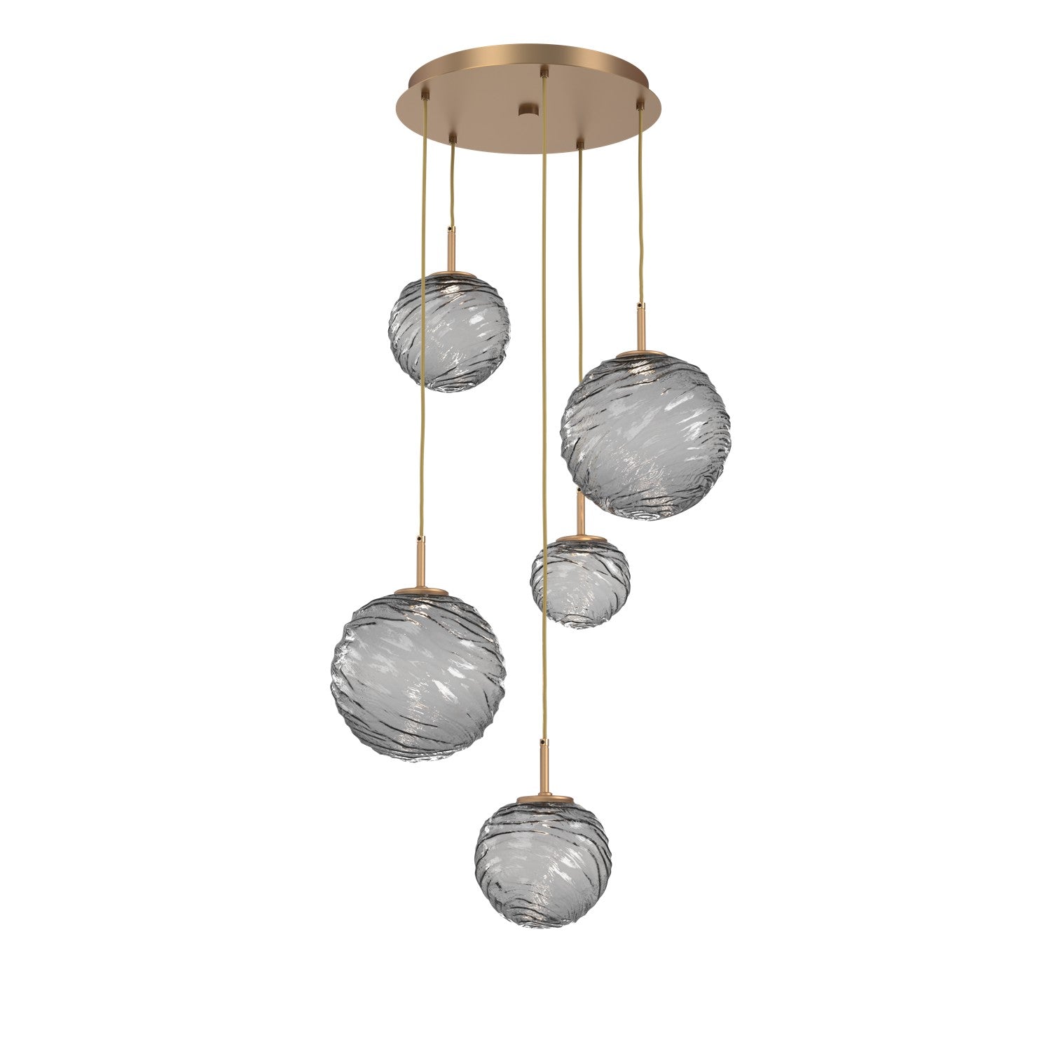Hammerton Studio - CHB0092-05-NB-S-C01-L1 - LED Pendant - Gaia - Novel Brass