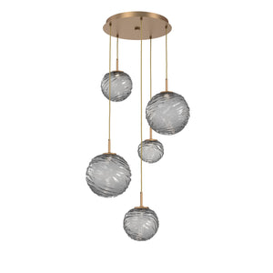 Hammerton Studio - CHB0092-05-NB-S-C01-L3 - LED Pendant - Gaia - Novel Brass