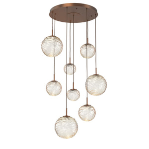 Hammerton Studio - CHB0092-08-BB-A-C01-L1 - LED Pendant - Gaia - Burnished Bronze