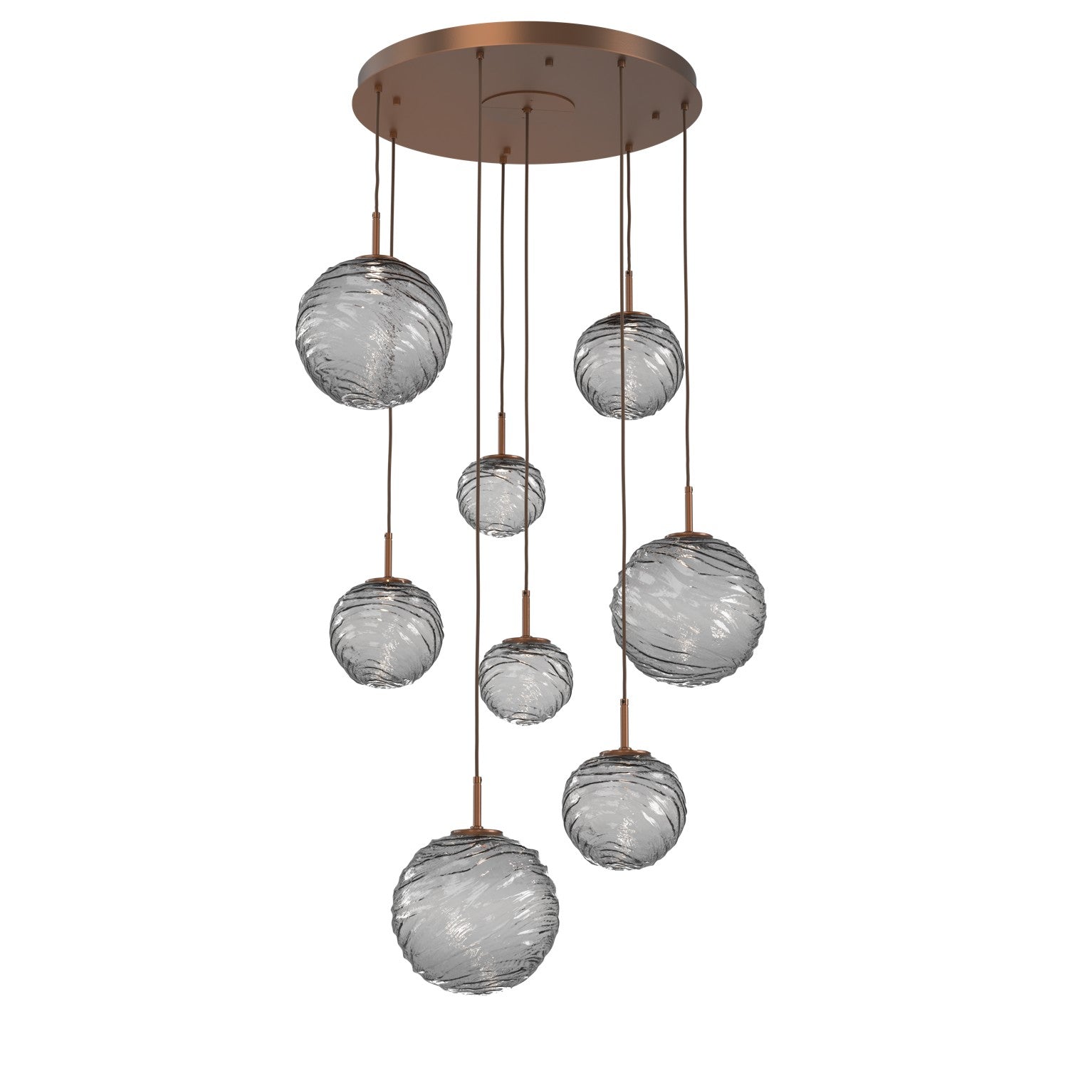 Hammerton Studio - CHB0092-08-BB-S-C01-L3 - LED Pendant - Gaia - Burnished Bronze