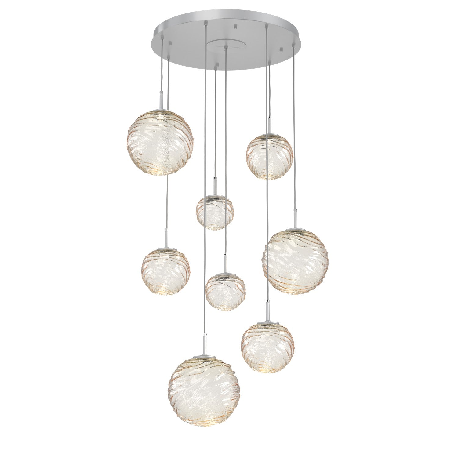 Hammerton Studio - CHB0092-08-CS-A-C01-L3 - LED Pendant - Gaia - Classic Silver