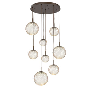 Hammerton Studio - CHB0092-08-FB-A-C01-L3 - LED Pendant - Gaia - Flat Bronze