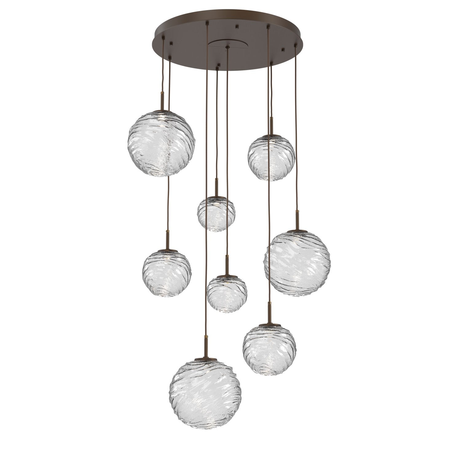 Hammerton Studio - CHB0092-08-FB-C-C01-L1 - LED Pendant - Gaia - Flat Bronze