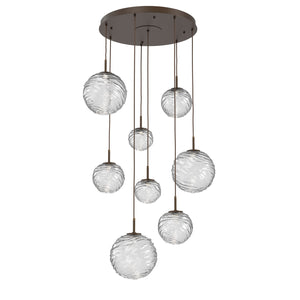 Hammerton Studio - CHB0092-08-FB-C-C01-L3 - LED Pendant - Gaia - Flat Bronze