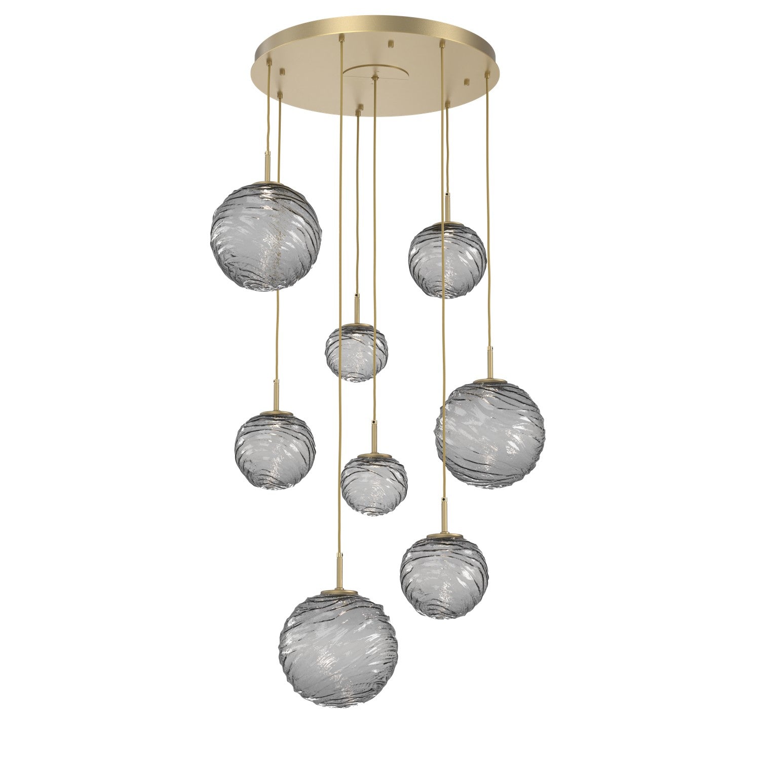 Hammerton Studio - CHB0092-08-GB-S-C01-L3 - LED Pendant - Gaia - Gilded Brass
