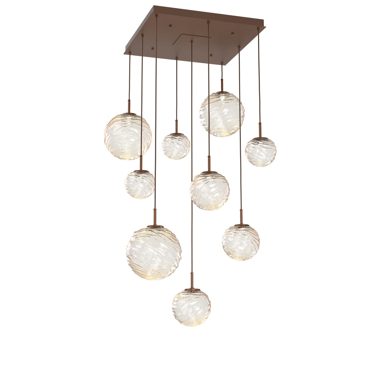 Hammerton Studio - CHB0092-09-BB-A-C01-L3 - LED Pendant - Gaia - Burnished Bronze