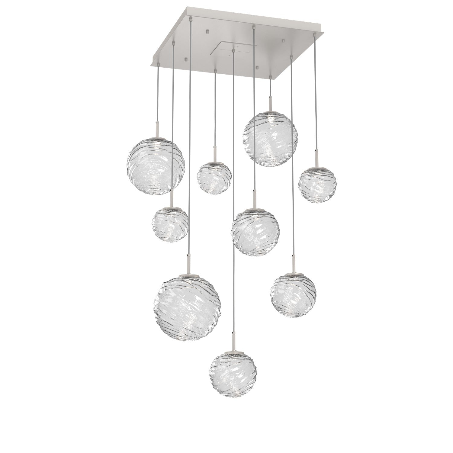 Hammerton Studio - CHB0092-09-BS-C-C01-L3 - LED Pendant - Gaia - Beige Silver