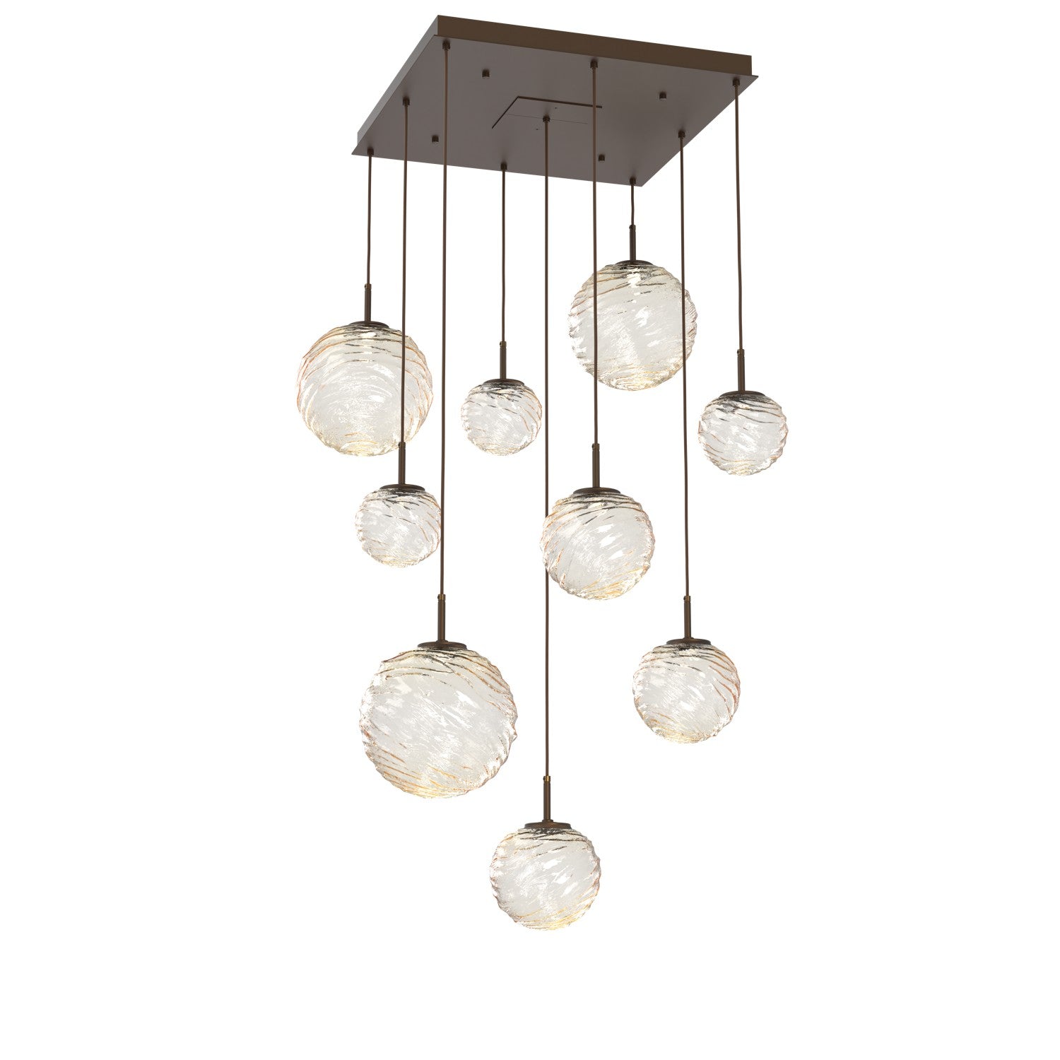 Hammerton Studio - CHB0092-09-FB-A-C01-L1 - LED Pendant - Gaia - Flat Bronze