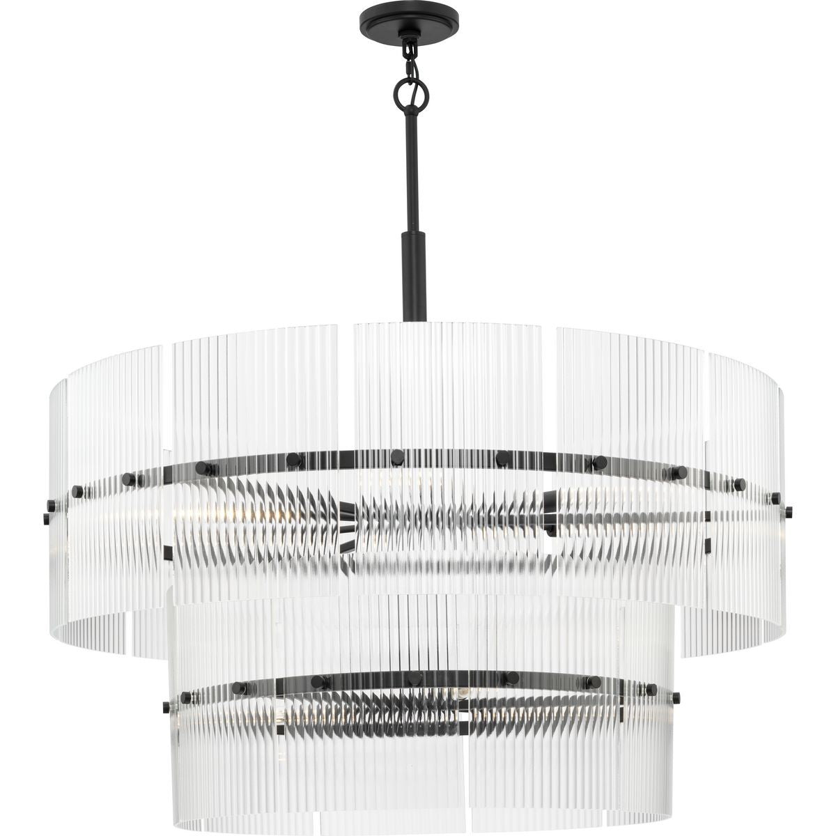 Progress Lighting - P400390-31M - Nine Light Chandelier - Seville - Matte Black