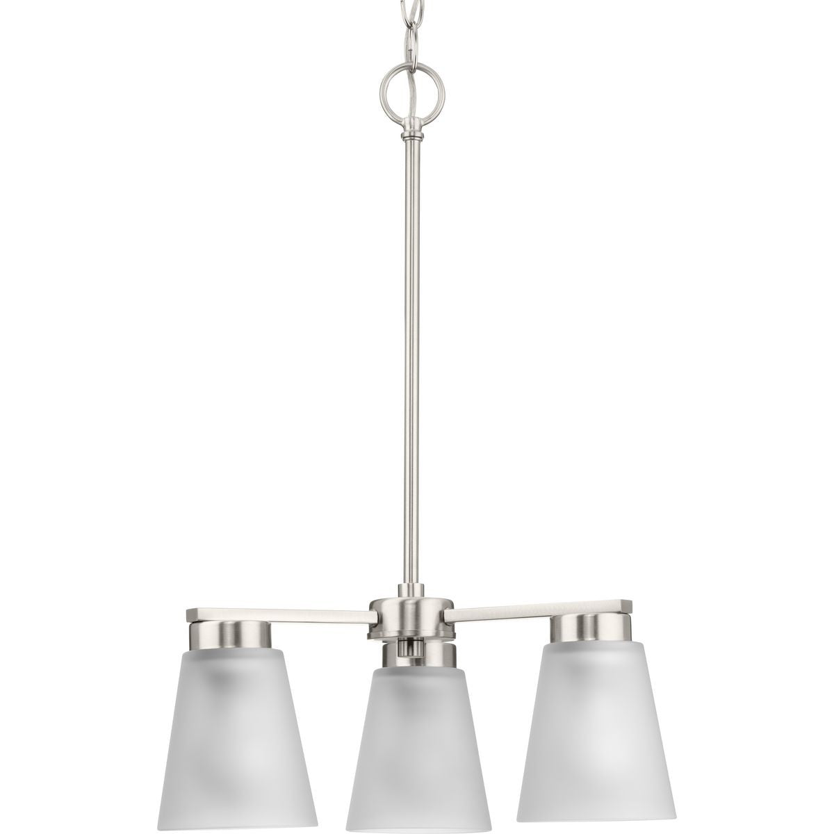 Progress Lighting - P400400-009 - Three Light Chandelier - Tanner - Brushed Nickel