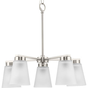 Progress Lighting - P400401-009 - Five Light Chandelier - Tanner - Brushed Nickel