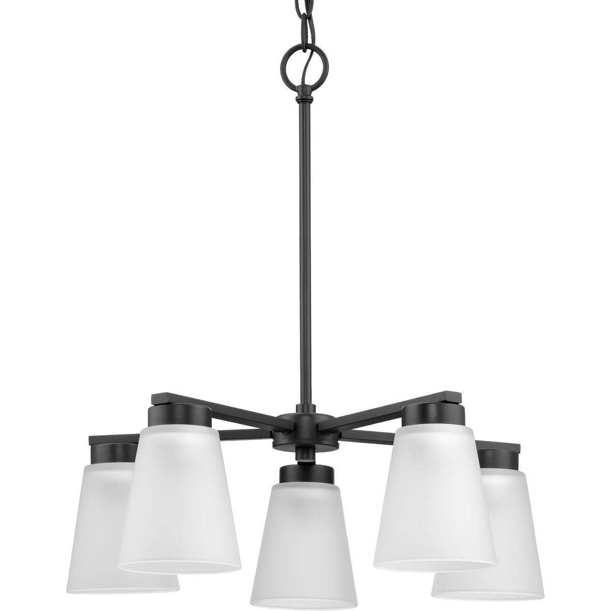 Progress Lighting - P400401-31M - Five Light Chandelier - Tanner - Matte Black