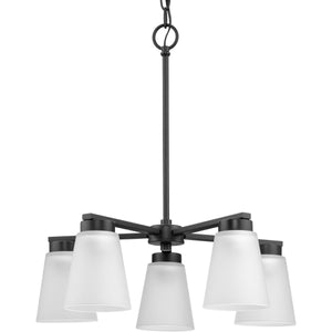 Progress Lighting - P400401-31M - Five Light Chandelier - Tanner - Matte Black