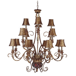 ELK Home - 328-GC-SH13 - 18 Light Chandelier - Charlotte - Brown