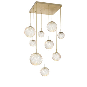 Hammerton Studio - CHB0092-09-GB-A-C01-L3 - LED Pendant - Gaia - Gilded Brass