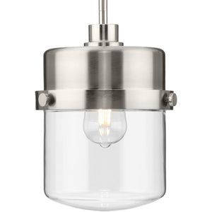 Progress Lighting - P500471-009 - One Light Pendant - Beckner - Brushed Nickel