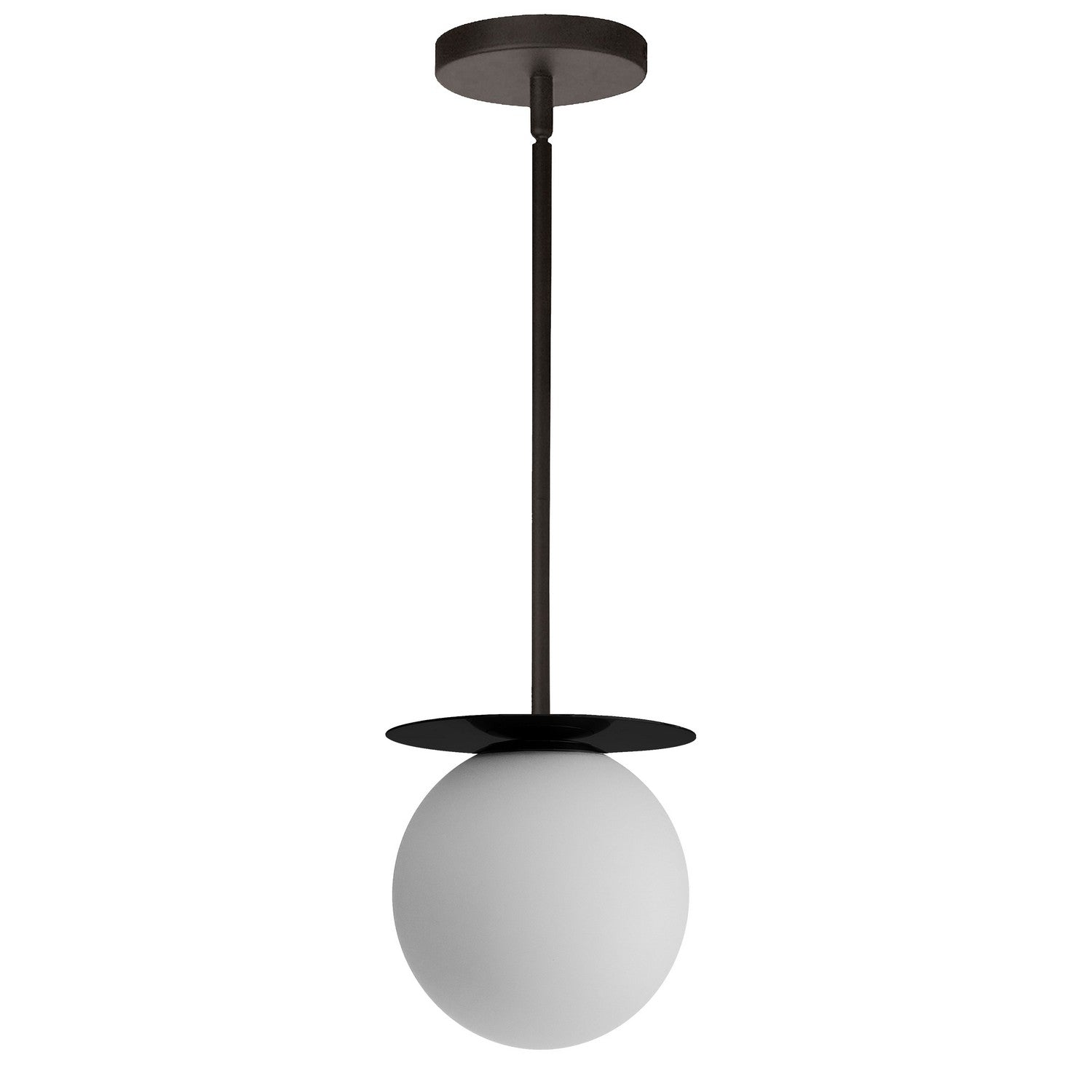 Dainolite Ltd - BUR-51P-MB-WH - One Light Pendant - Burlat - White