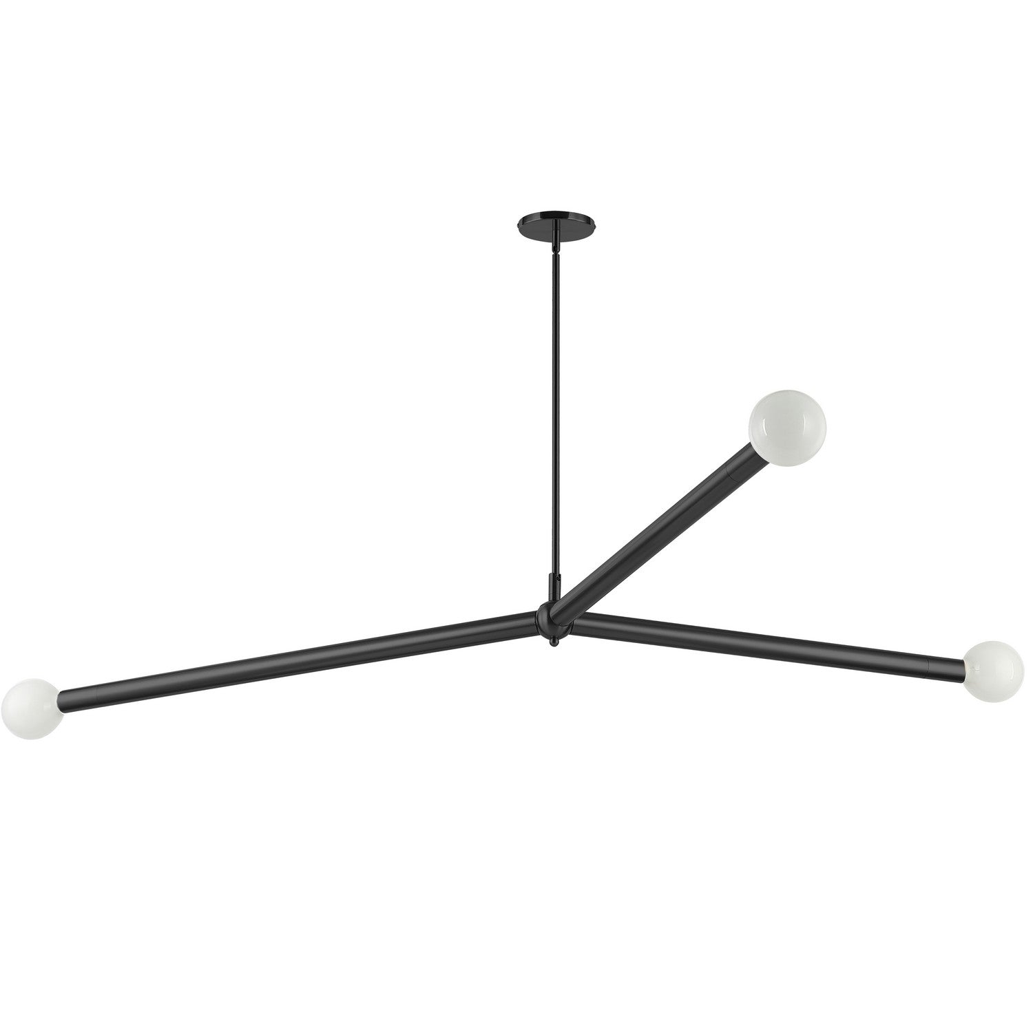 Dainolite Ltd - CEB-623P-MB - Three Light Pendant - Cerberus - Matte Black