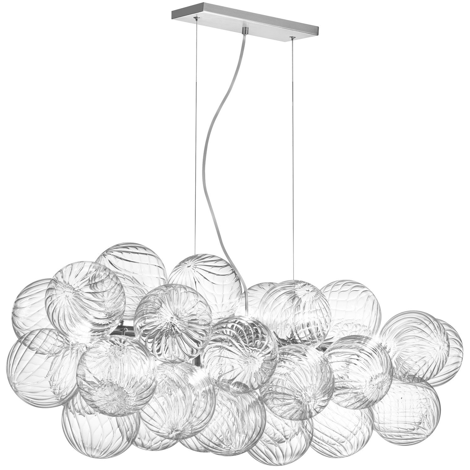 Dainolite Ltd - CLZ-418HP-PC - Ten Light Pendant - Charlize - Clear