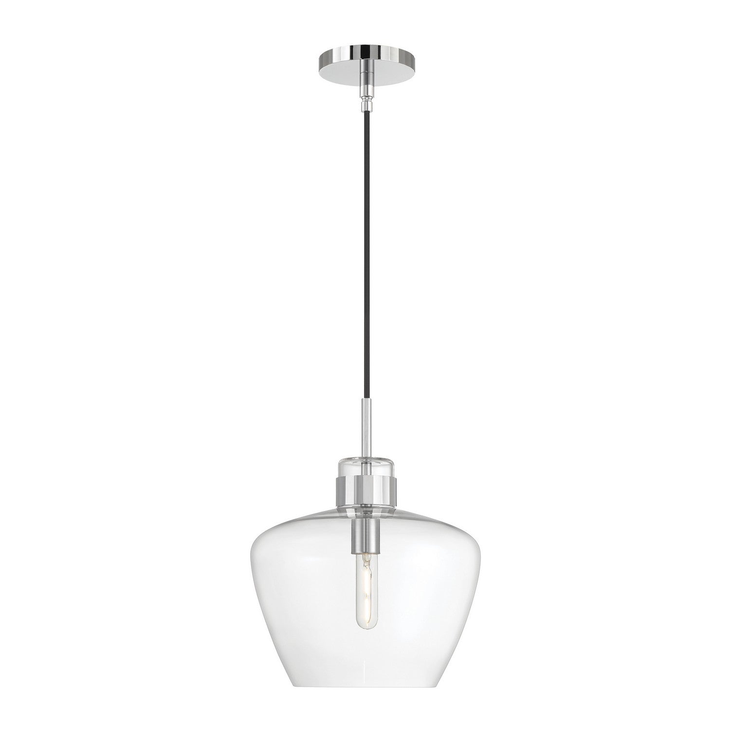 ELK Home - 3741-CH-CL - One Light Pendant - Aurora - Chrome