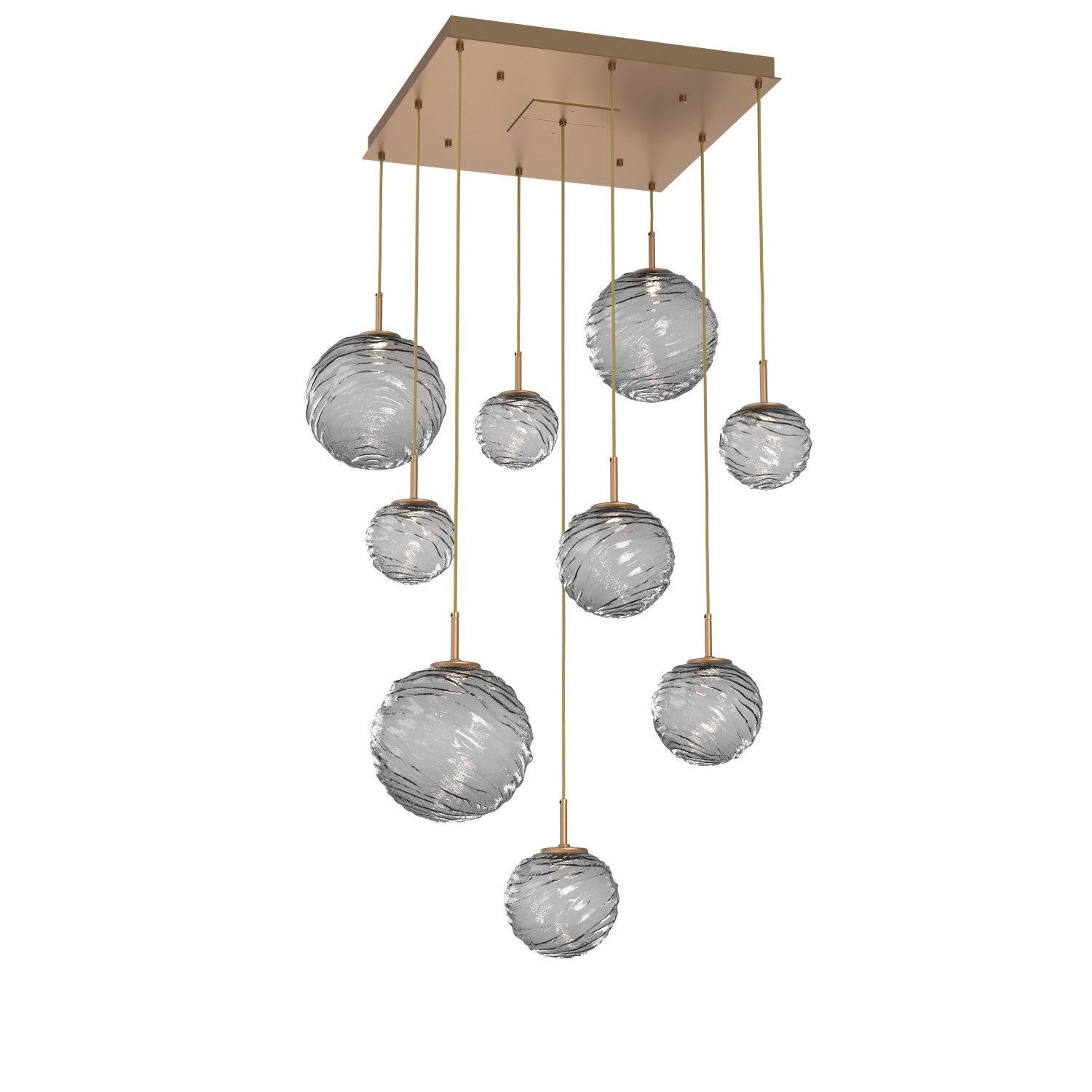 Hammerton Studio - CHB0092-09-NB-S-C01-L1 - LED Pendant - Gaia - Novel Brass
