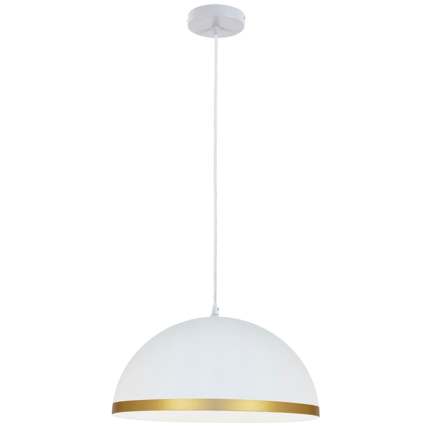 Dainolite Ltd - OFE-161P-MW-GLD - One Light Pendant - Ofelia - Matte White