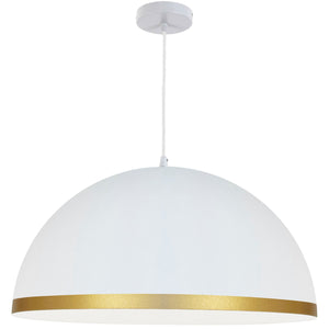 Dainolite Ltd - OFE-201P-MW-GLD - One Light Pendant - Ofelia - Matte White