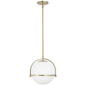 Dainolite Ltd - PAO-131P-AGB - One Light Pendant - Paola - Aged Brass