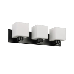 Dainolite Ltd - VED-223W-MB - Three Light Vanity - Veda - Matte Black