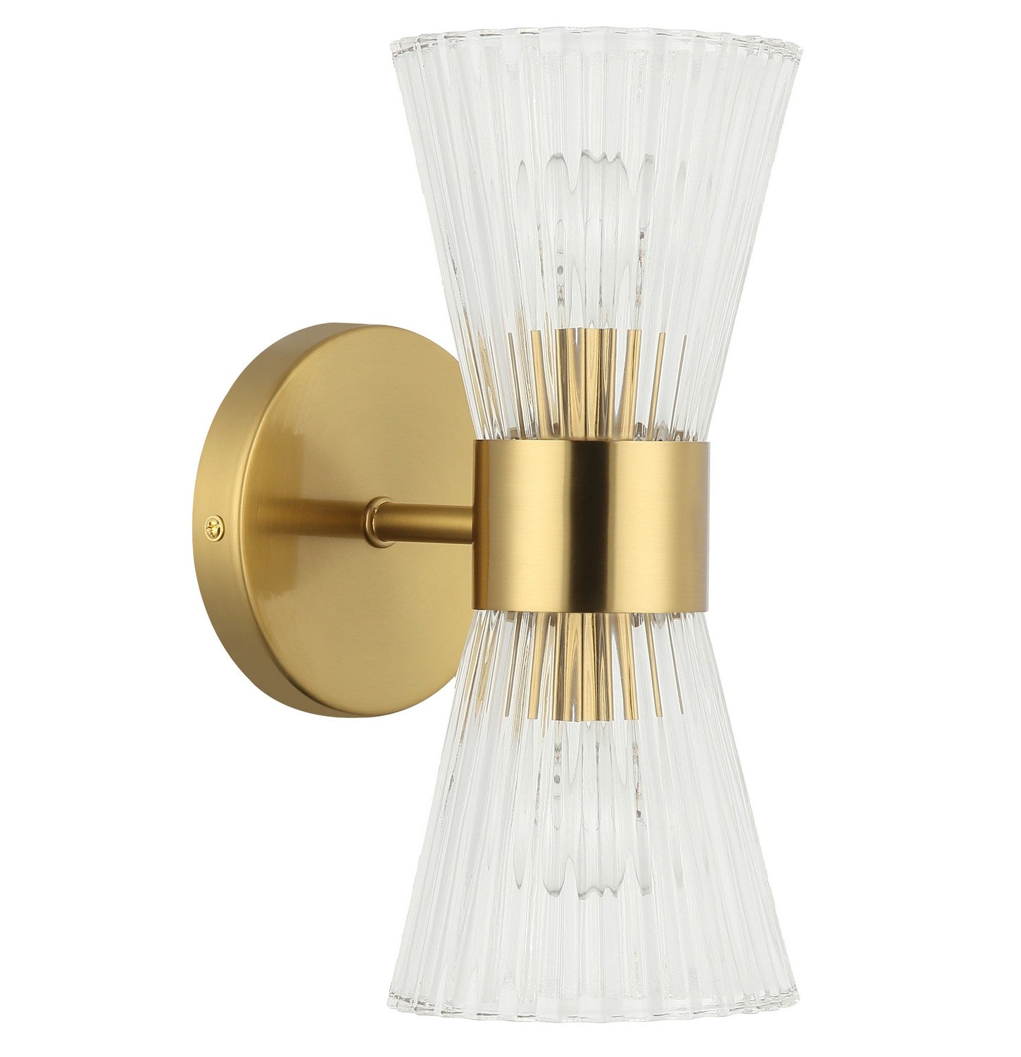 Dainolite Ltd - VIE-112W-AGB - Two Light Vanity - Vienna - Aged Brass