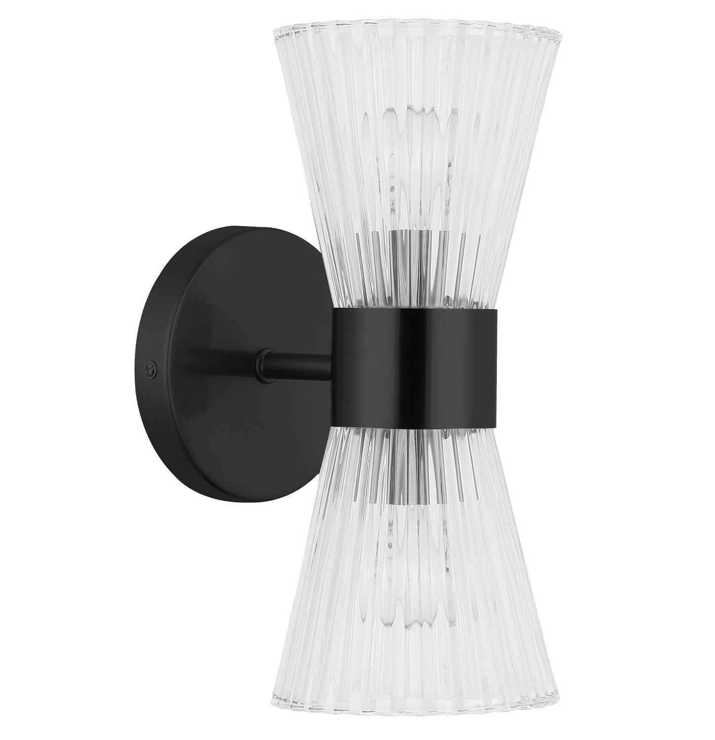 Dainolite Ltd - VIE-112W-MB - Two Light Vanity - Vienna - Matte Black