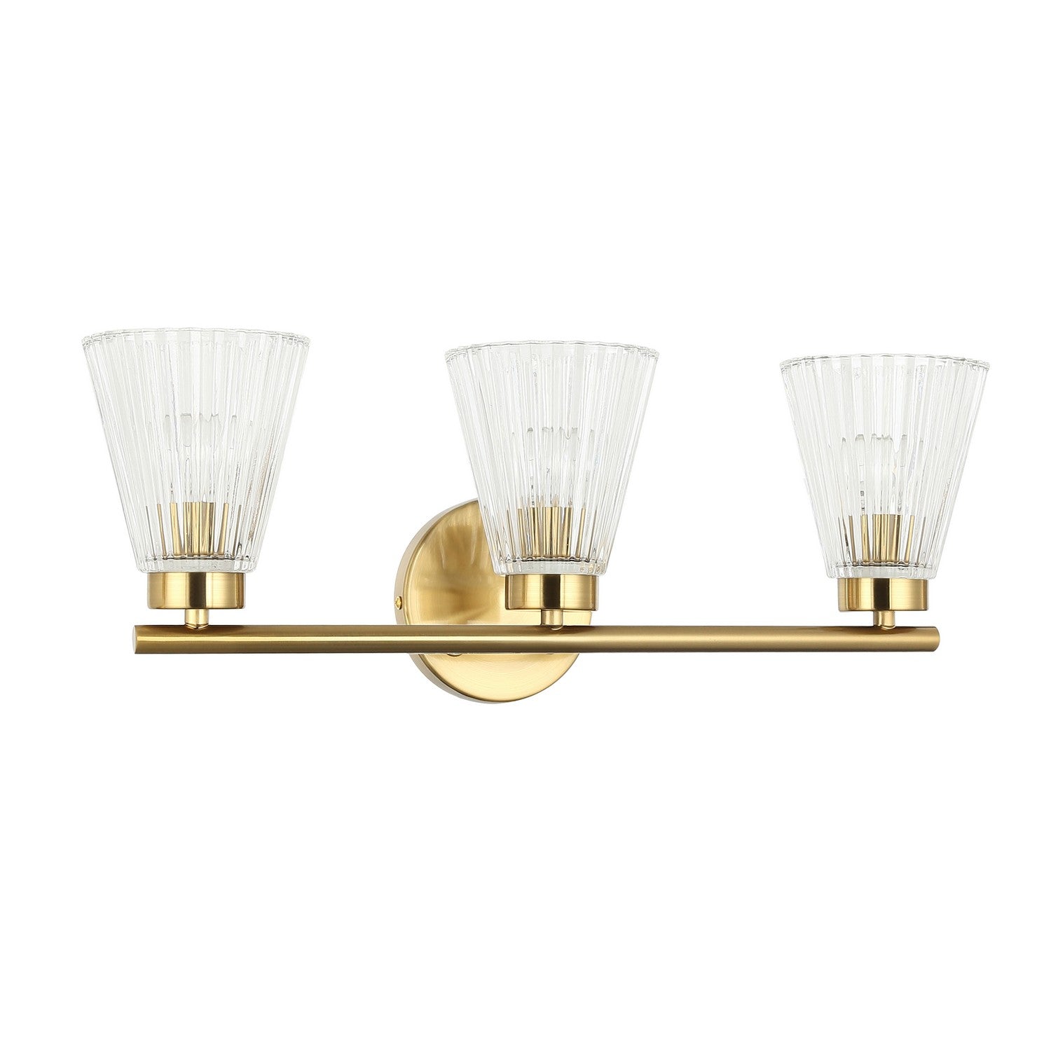 Dainolite Ltd - VIE-223W-AGB - Three Light Vanity - Vienna - Aged Brass