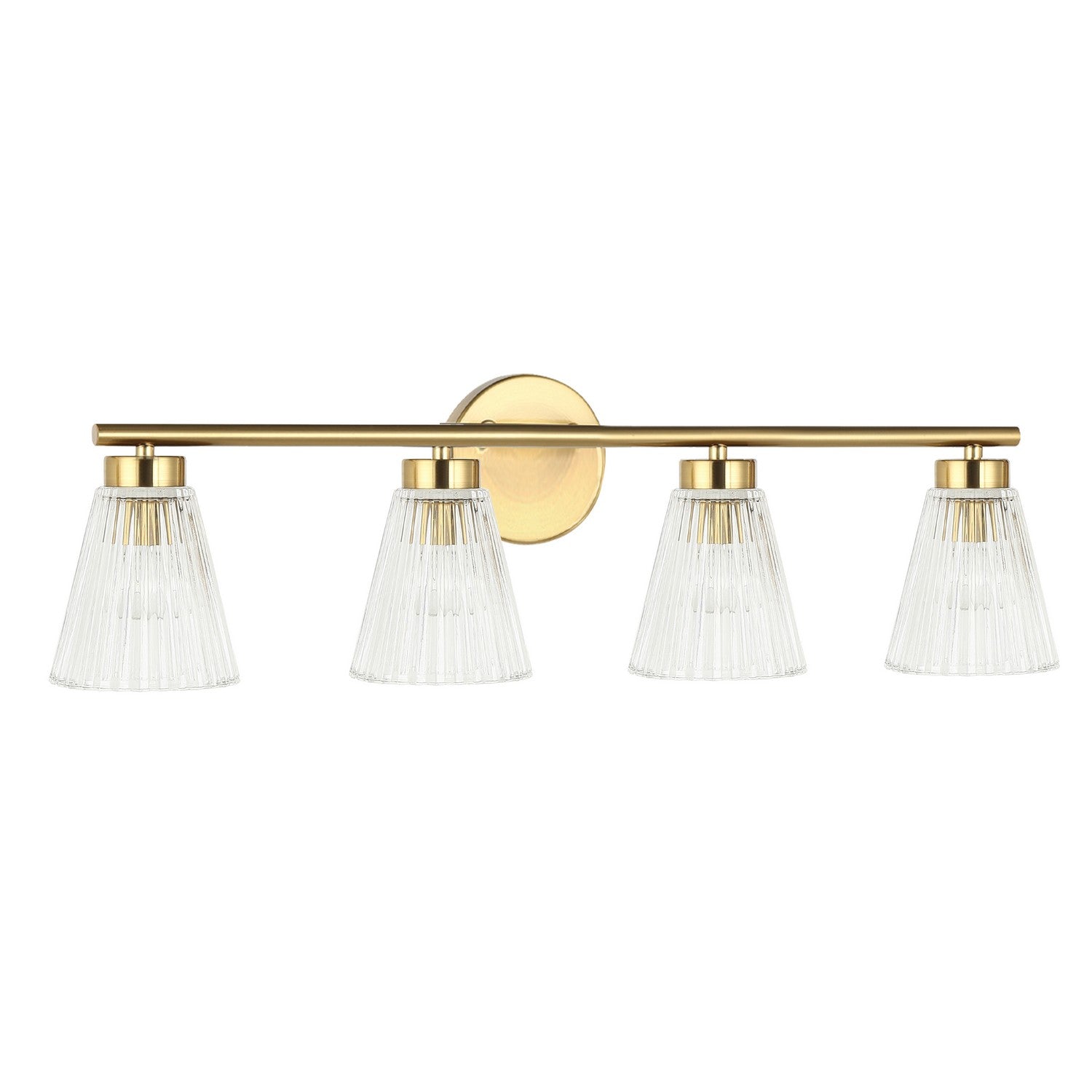 Dainolite Ltd - VIE-304W-AGB - Four Light Vanity - Vienna - Aged Brass