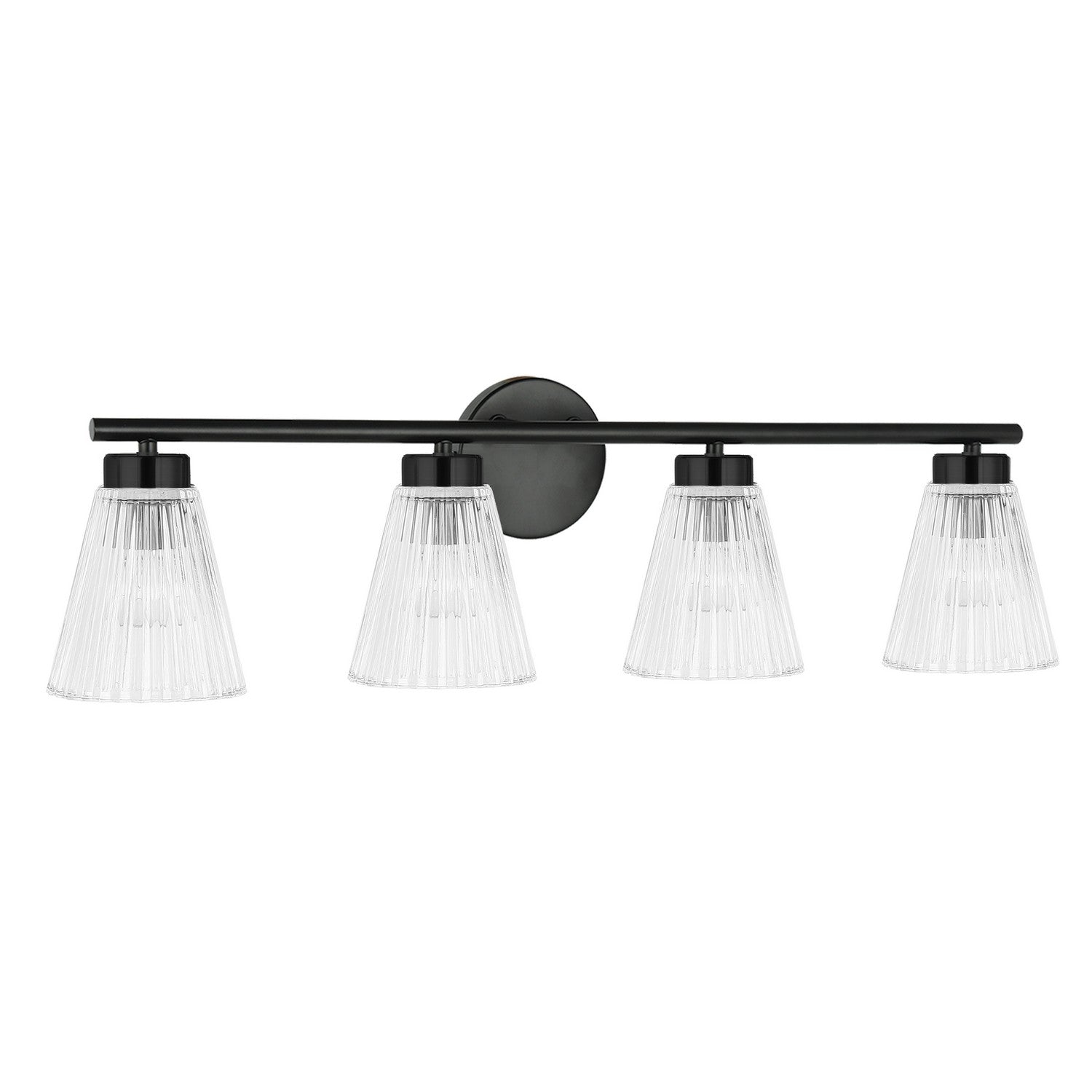 Dainolite Ltd - VIE-304W-MB - Four Light Vanity - Vienna - Matte Black