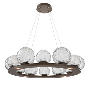 Hammerton Studio - CHB0092-0C-FB-C-CA1-L1 - LED Pendant - Gaia - Flat Bronze