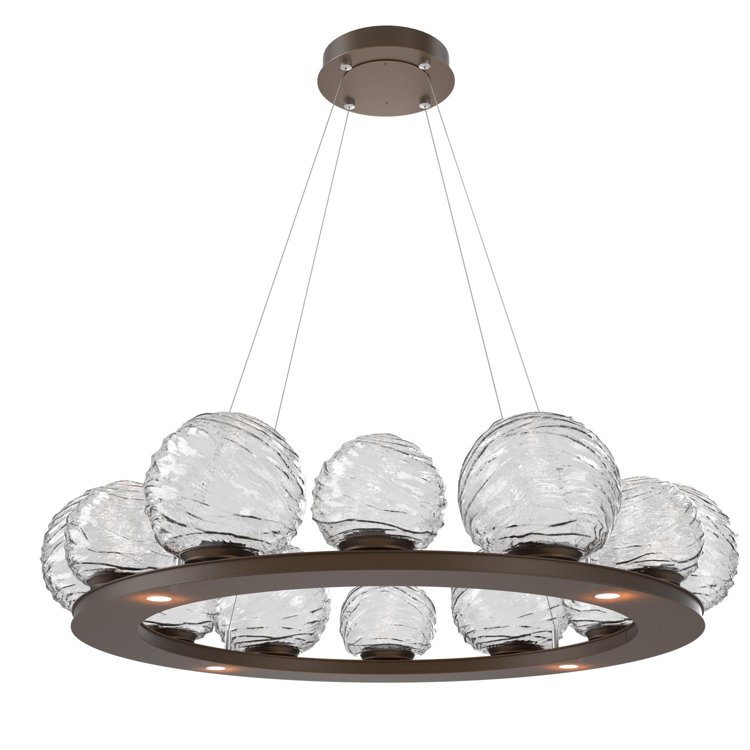 Hammerton Studio - CHB0092-0C-FB-C-CA1-L3 - LED Pendant - Gaia - Flat Bronze