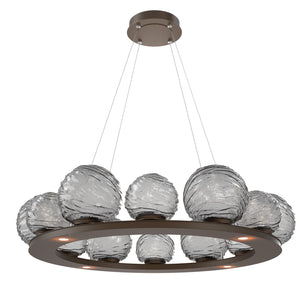 Hammerton Studio - CHB0092-0C-FB-S-CA1-L1 - LED Pendant - Gaia - Flat Bronze