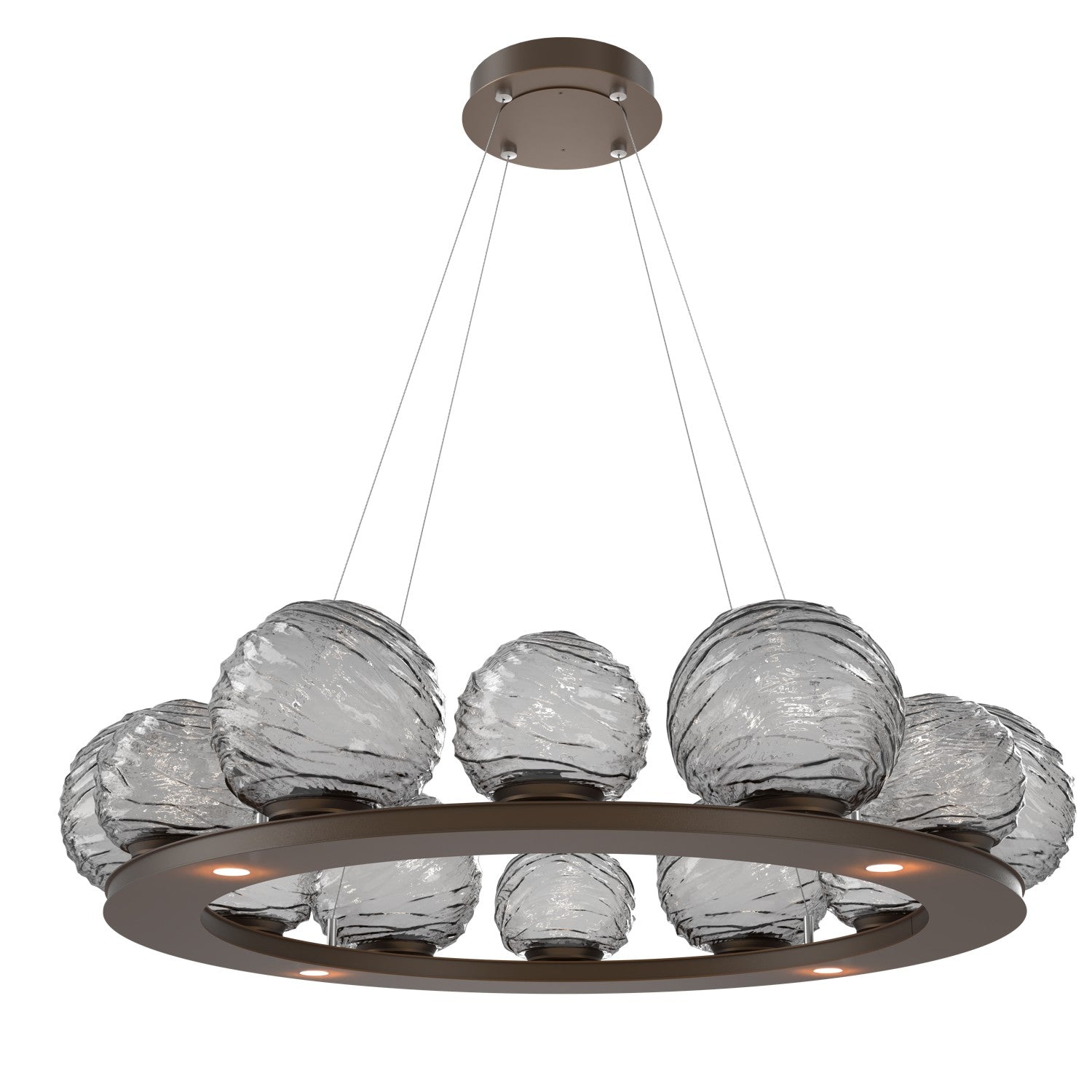 Hammerton Studio - CHB0092-0C-FB-S-CA1-L3 - LED Pendant - Gaia - Flat Bronze