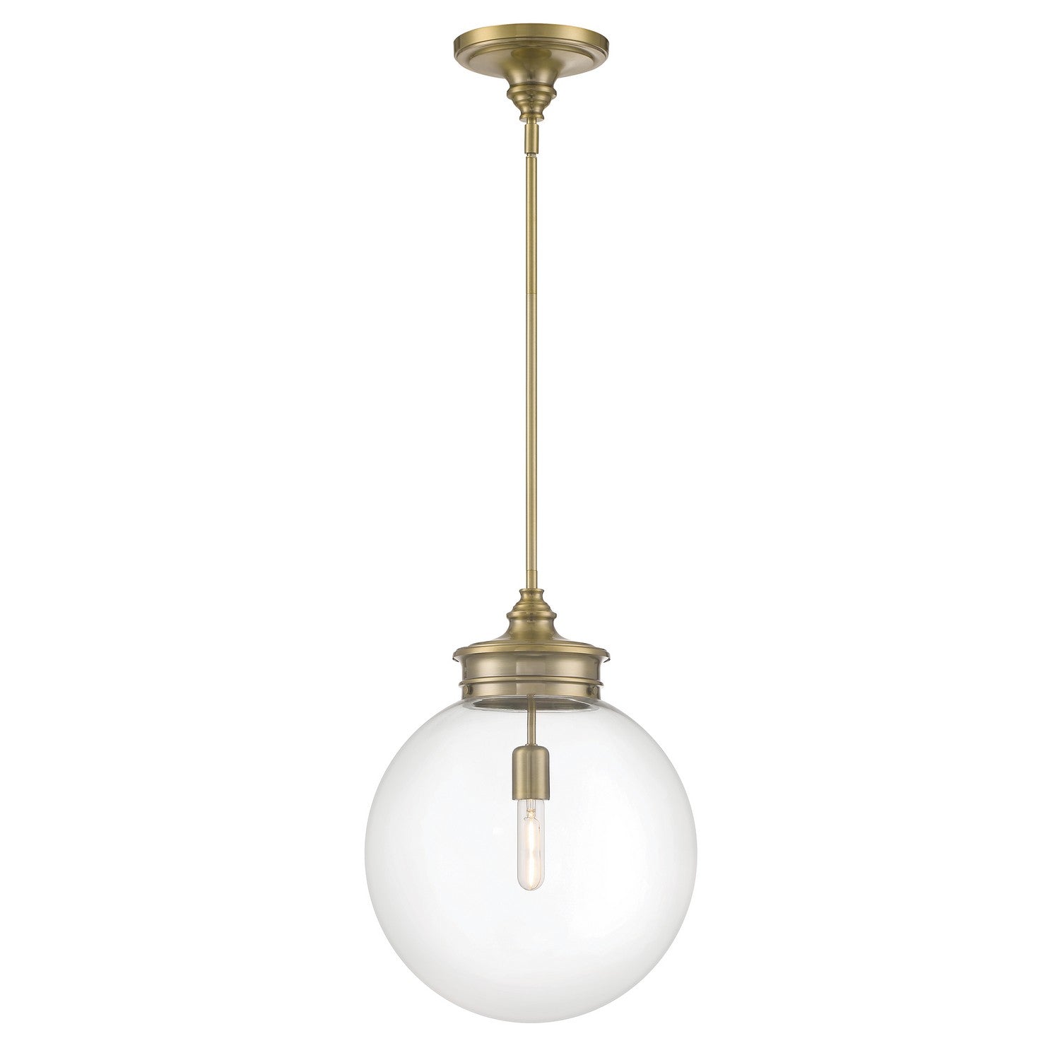 ELK Home - 4801-AN-CL - One Light Pendant - Emma - Antique Brass