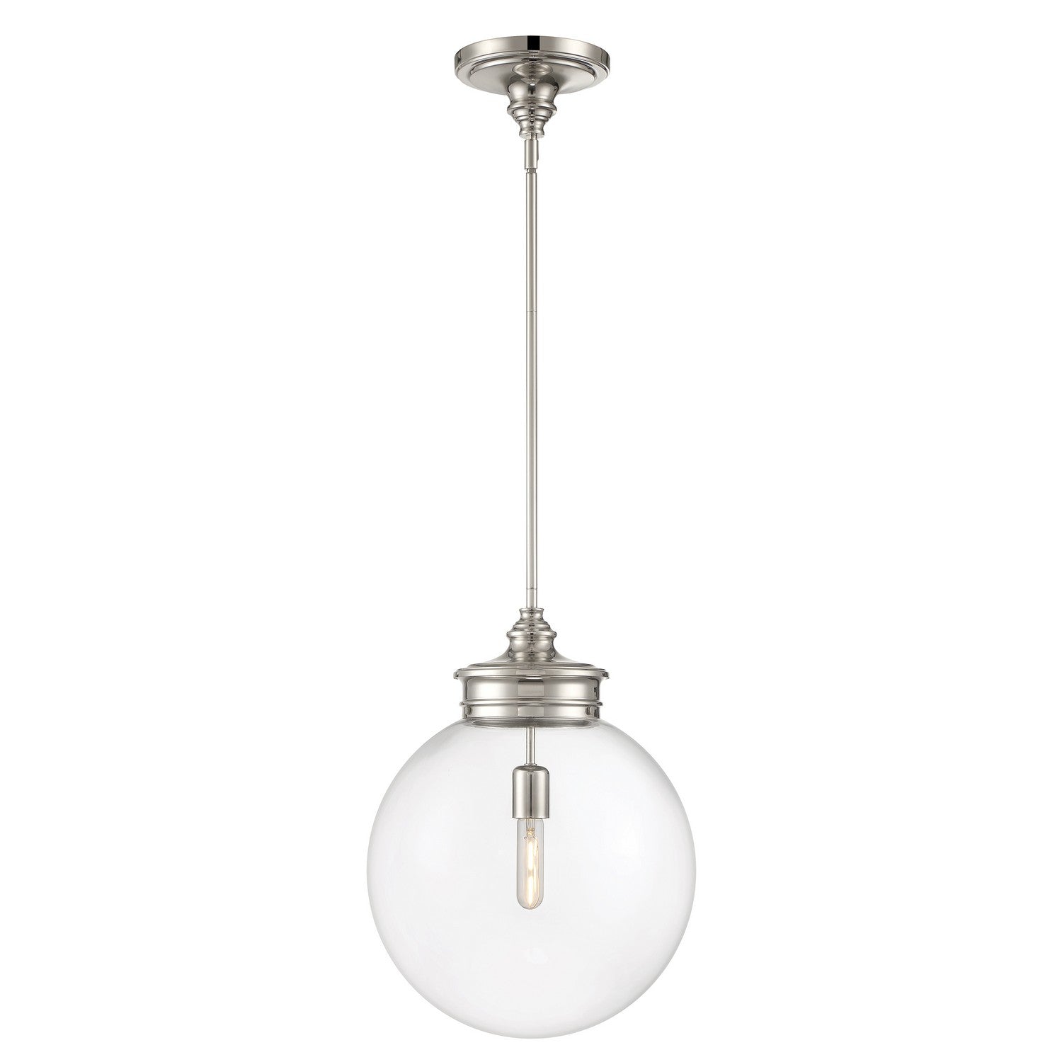 ELK Home - 4801-PN-CL - One Light Pendant - Emma - Polished Nickel