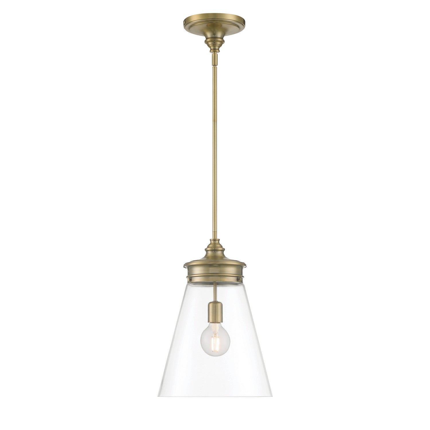 ELK Home - 4811-AN-CL - One Light Pendant - Emma - Antique Brass