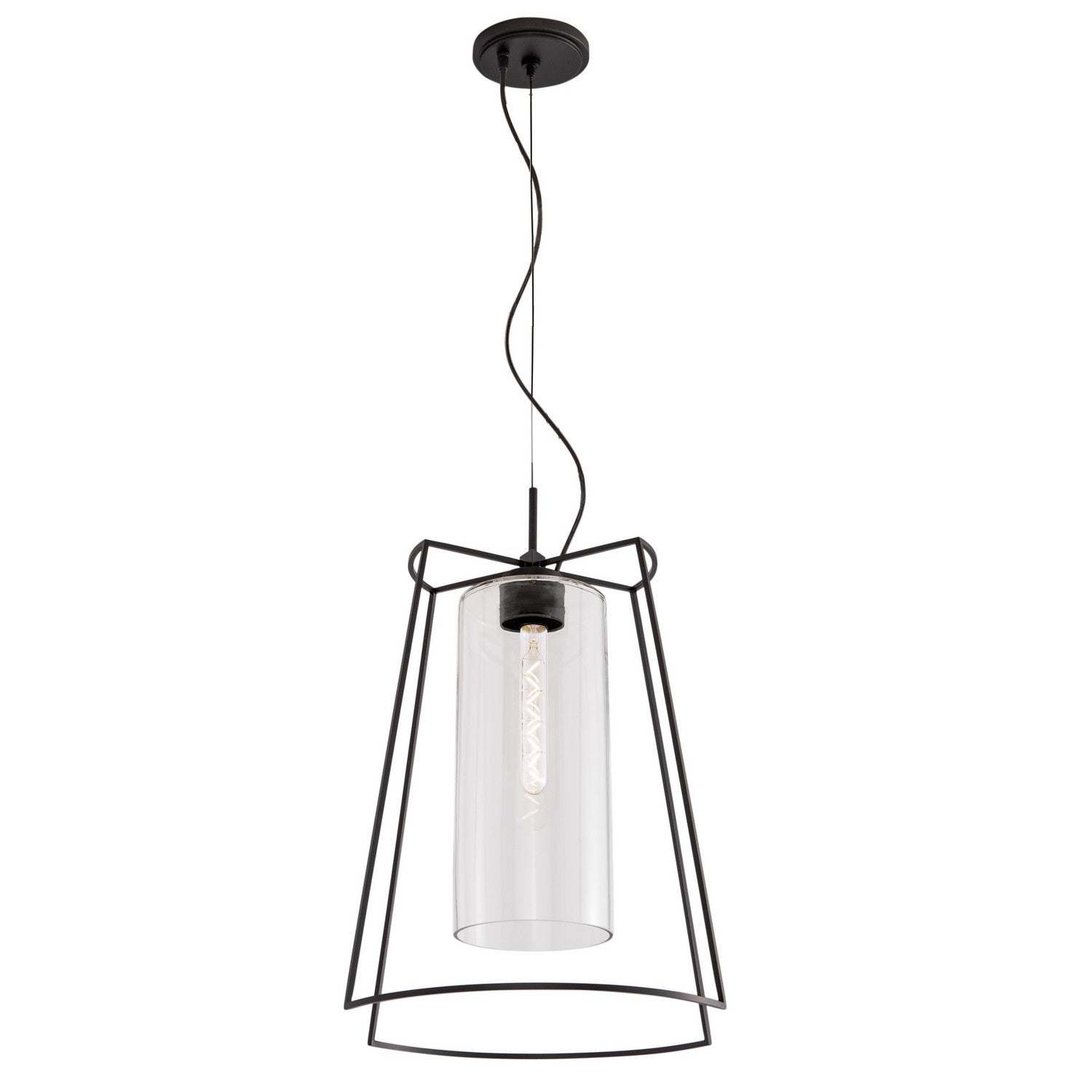 ELK Home - 5389-MB-CL - One Light Pendant - Cere - Matte Black