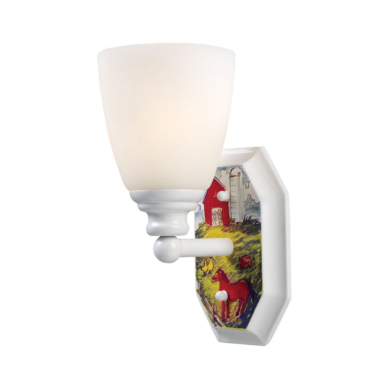 ELK Home - 60060-1 - One Light Wall Sconce - Kidshine - White